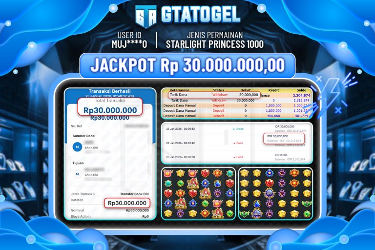 BUKTI KEMENANGAN TANGGAL 23 - 01 - 2026 BANNER VERSI 4