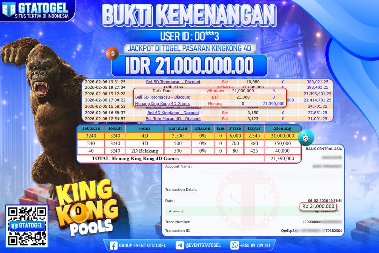 BUKTI KEMENANGAN GTATOGEL NEW ( TGL 07 - 02 - 2026 ) V5