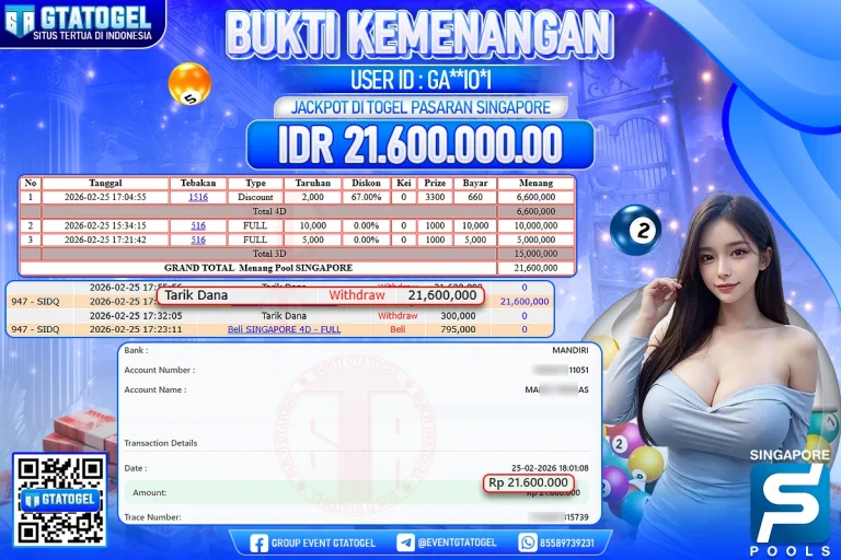 BUKTI KEMENANGAN GTATOGEL NEW ( TGL 25 - 02 - 2026 ) V2